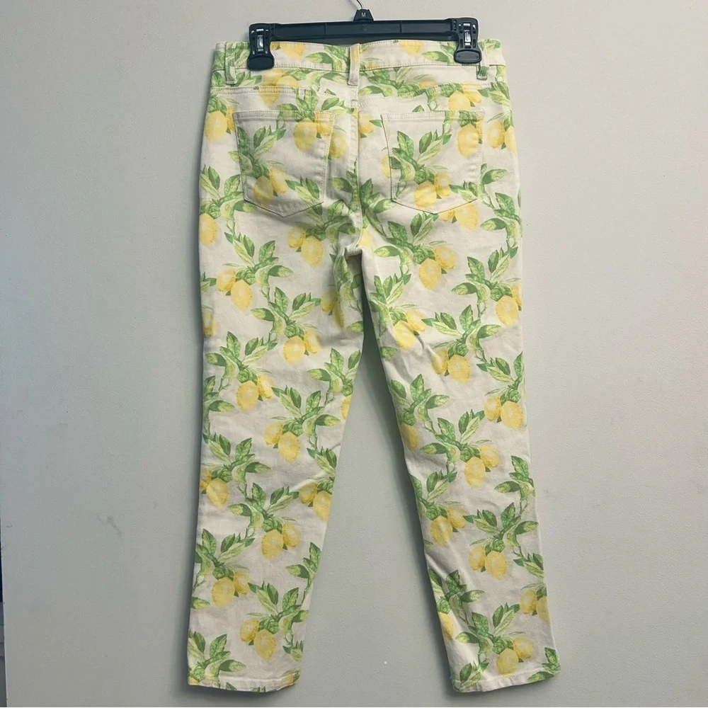 Talbots Signature Crop Size 4 Lemon Print